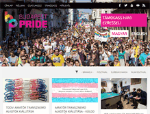 Tablet Screenshot of budapestpride.hu